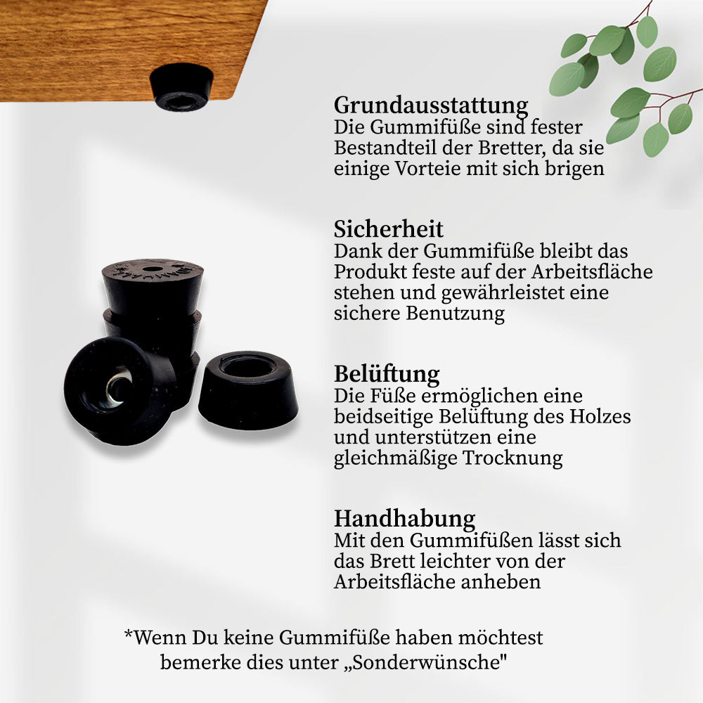 Hochwertiges Schneidebrett aus Eiche - Wood Work NRW