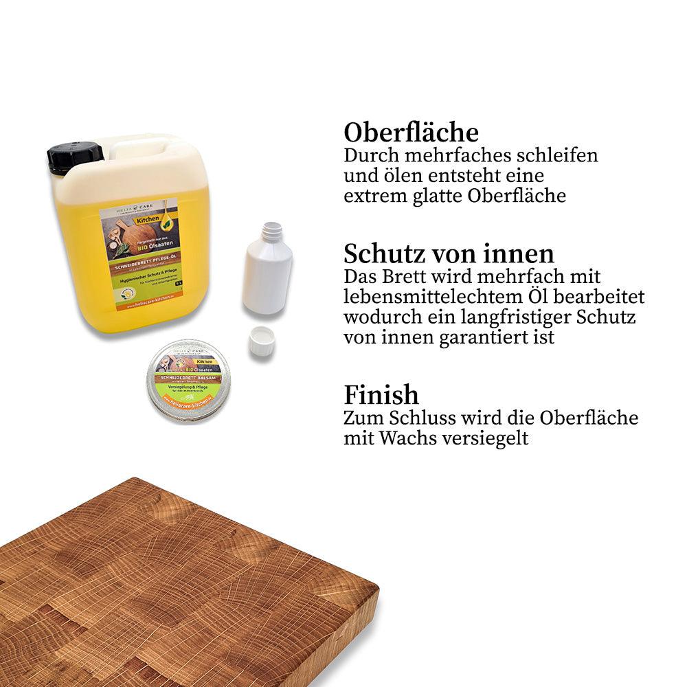 Schneidebrett inklusive Messerblock - Set