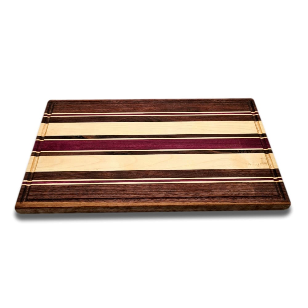 Schneidebrett - Massivholz - Nussbaum - Ahorn - Amaranth