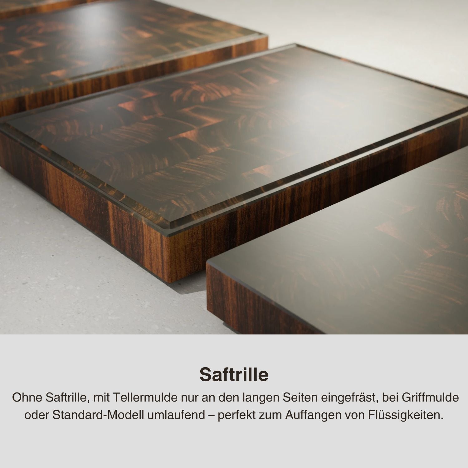 Stirnholz Schneidebrett aus Nussbaum/Walnuss "Konstantin"