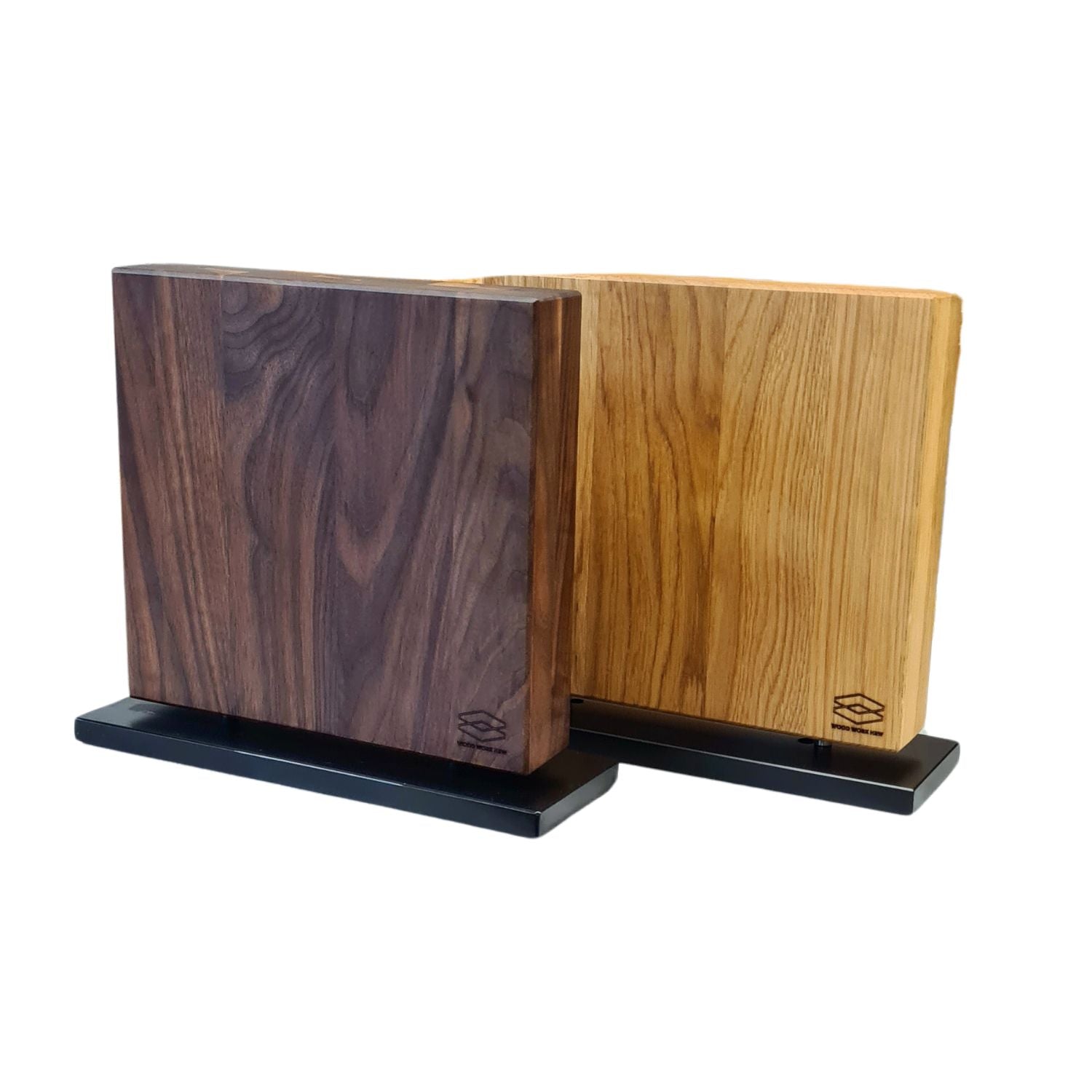 Magnetischer Messerblock - Eiche und Nussbaum