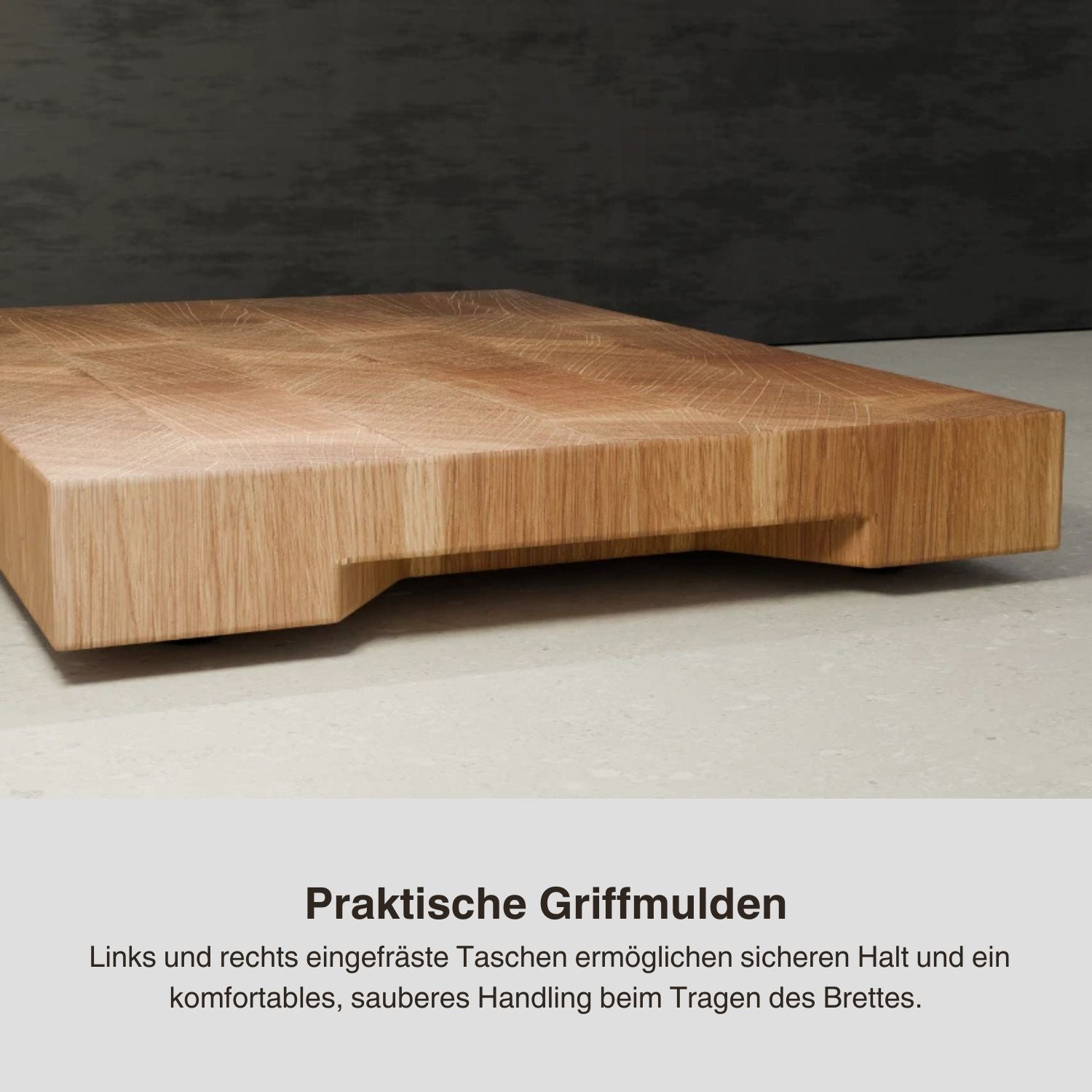 Stirnholz Schneidebrett Eiche "Melani"