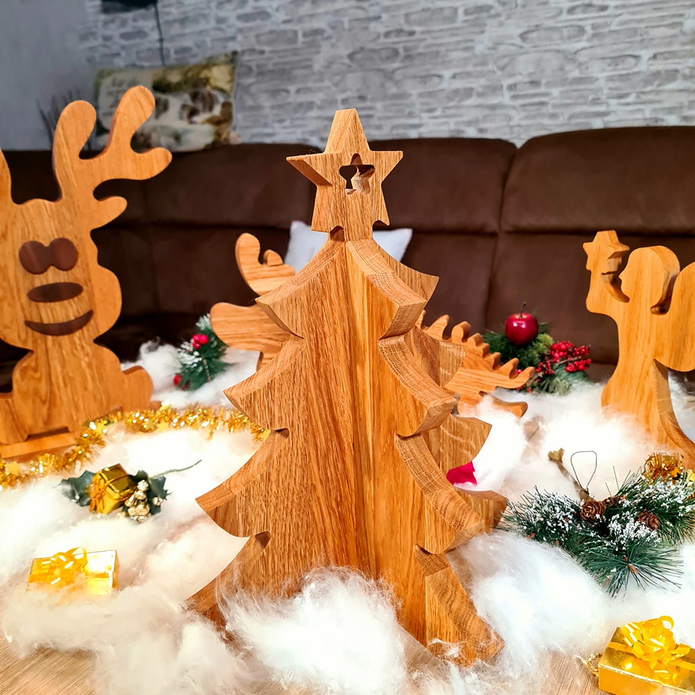 Weihnachtsdeko aus Holz