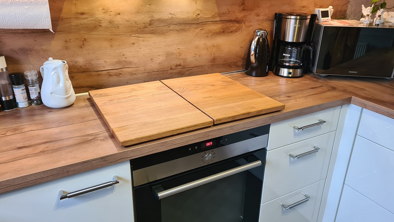 Ceranfeldabdeckung aus Holz - Wood Work NRW