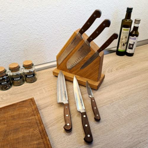 WoodWork NRW - Magnetischer Messerblock - Eiche - Messer - Küche