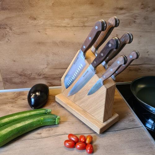 WoodWork NRW - Magnetischer Messerblock - Eiche - Messer - Gemüse